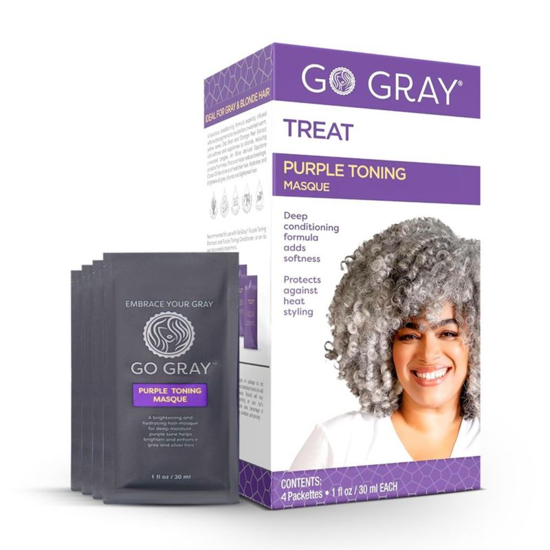 Mascarilla Capilar Go Gray 4×30 ml Tratamiento Tonificante Morado