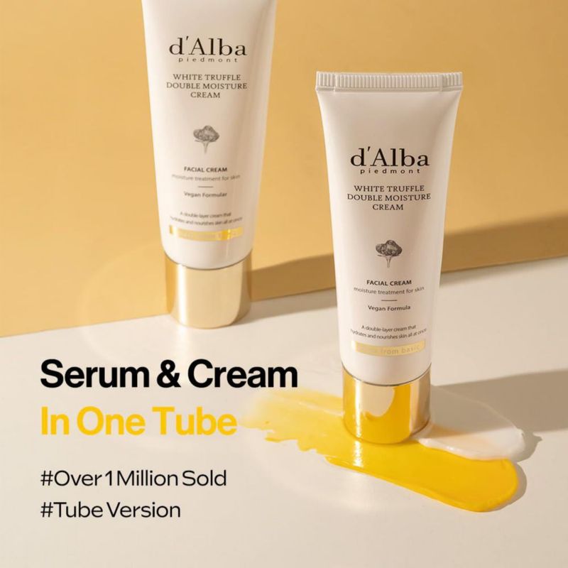 Crema hidratante de doble hidratación con trufa blanca de Piedmont d'alba