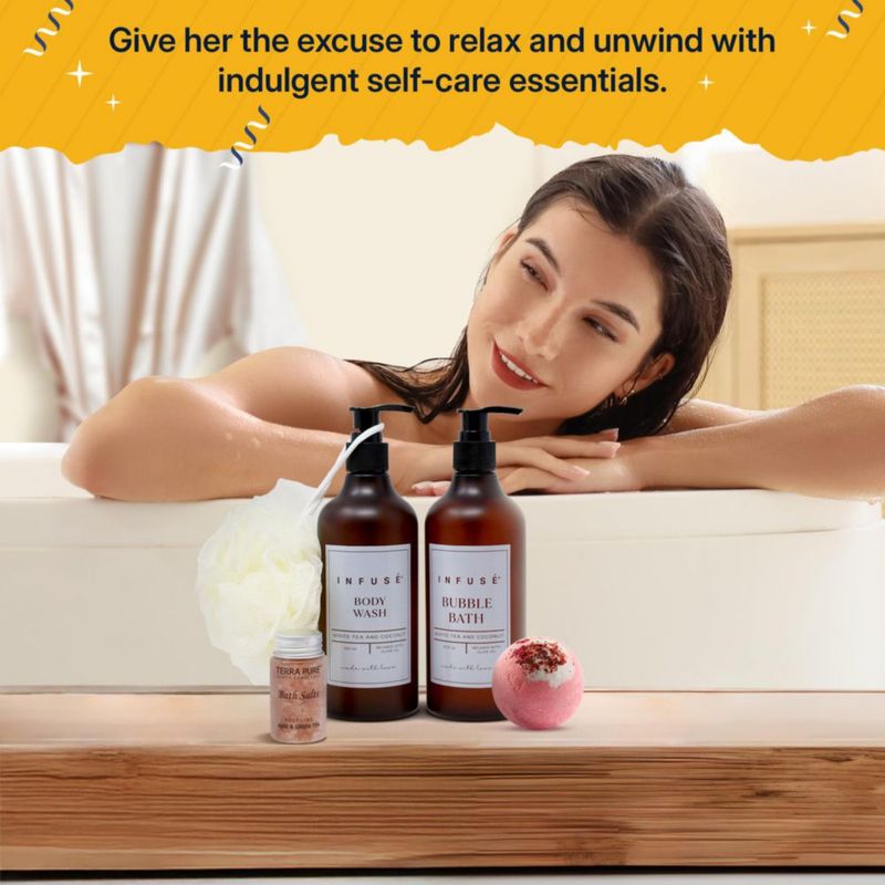 Caja de Regalo Spa INFUSÉ de 10 Piezas para el Cuidado Personal de la Mujer