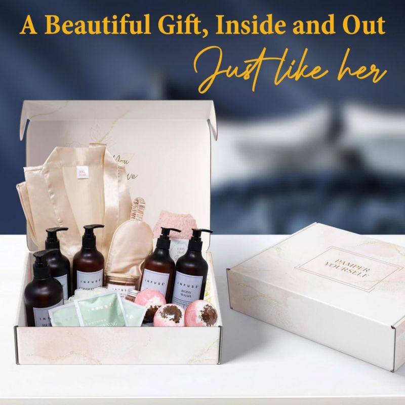 Caja de Regalo Spa INFUSÉ de 10 Piezas para el Cuidado Personal de la Mujer