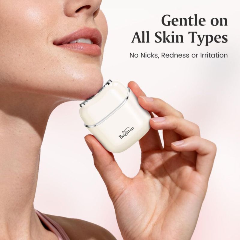 Afeitadora eléctrica facial Brightup USB‑C para eliminación de vello