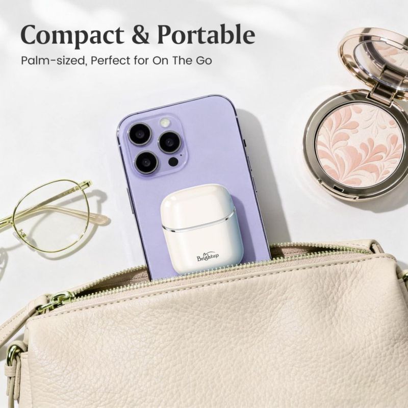 Afeitadora eléctrica facial Brightup USB‑C para eliminación de vello
