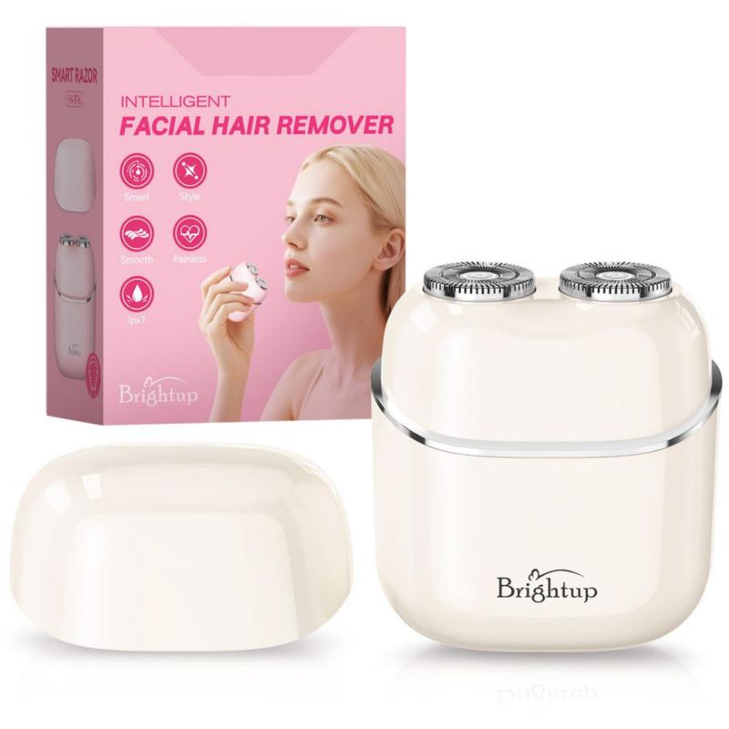 Afeitadora eléctrica facial Brightup USB‑C para eliminación de vello