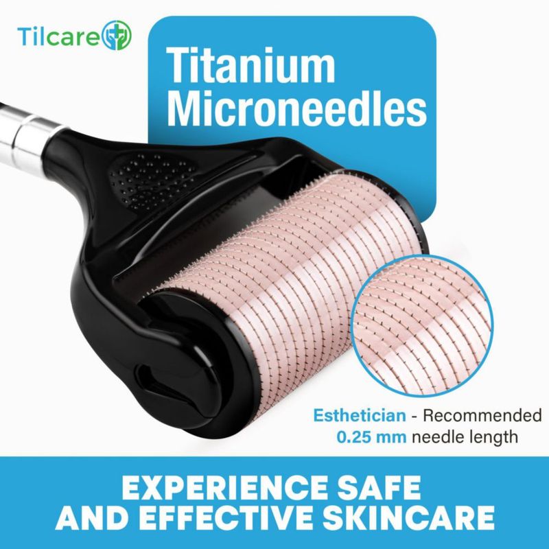 Derma Roller Tilcare 025 mm de Titanio (Color Durazno)