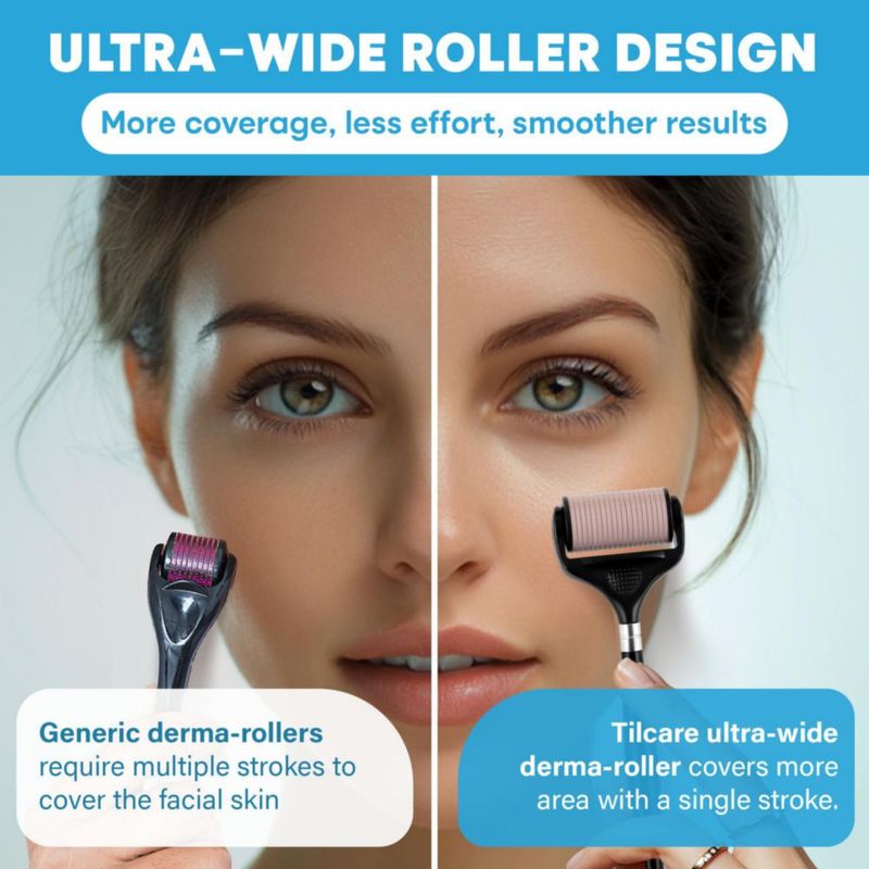 Derma Roller Tilcare 025 mm de Titanio (Color Durazno)
