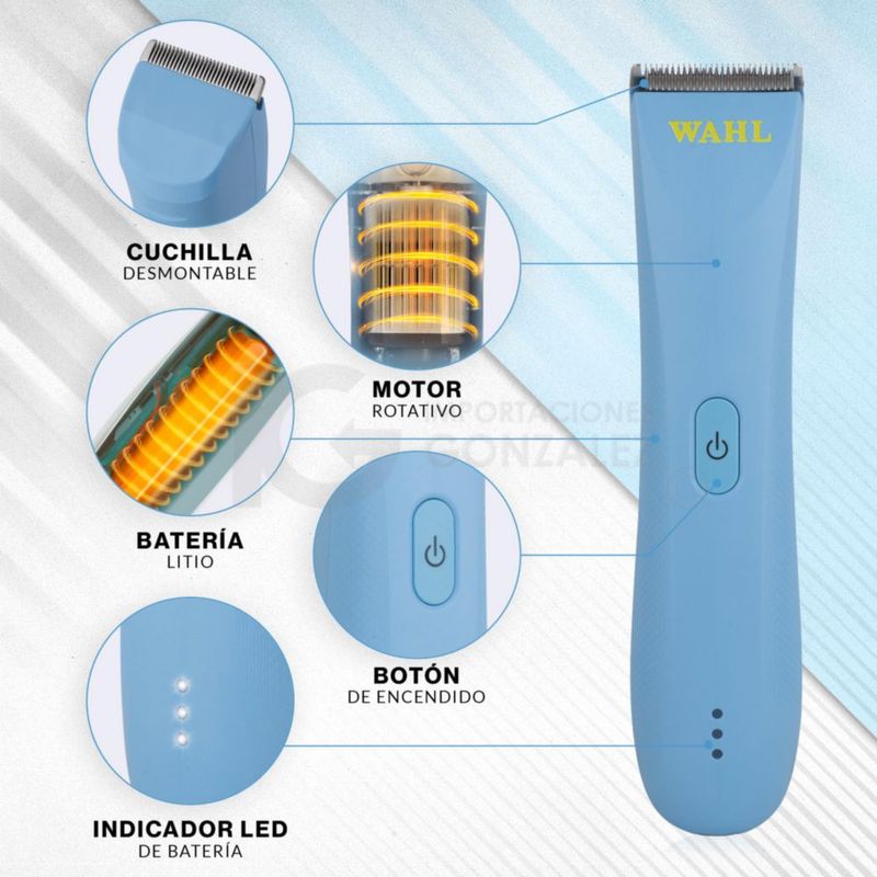 Máquina Para Cortar Cabello Wahl Peanut Li 3026714 Trimmer Terminadora Profesional Inalámbrica Motor 7000 Rpm Batería De Litio 110 Min Carga Usb-C