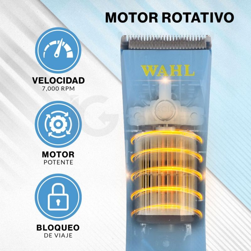 Máquina Para Cortar Cabello Wahl Peanut Li 3026714 Trimmer Terminadora Profesional Inalámbrica Motor 7000 Rpm Batería De Litio 110 Min Carga Usb-C