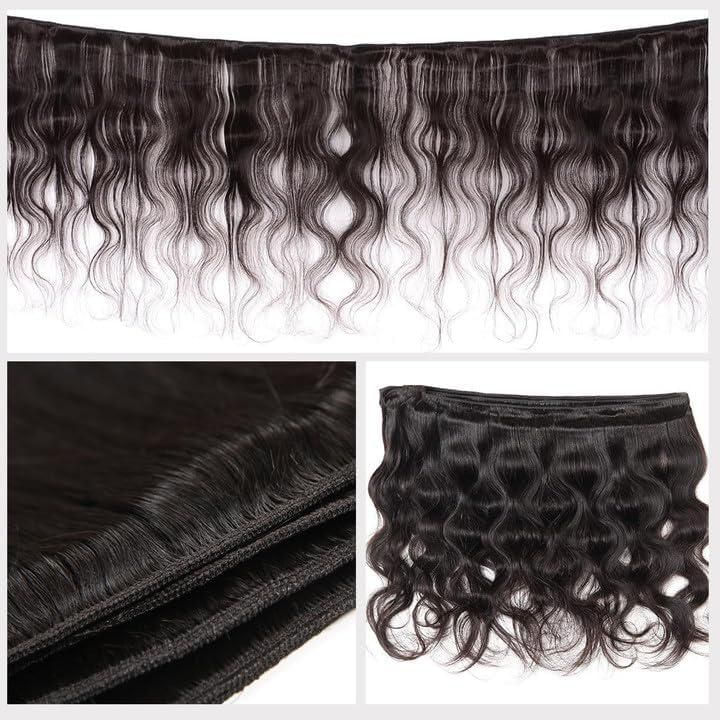 Peluca CSCHS 56 cm Cabello Humano Virgen Brasileño Ondulado Body Wave