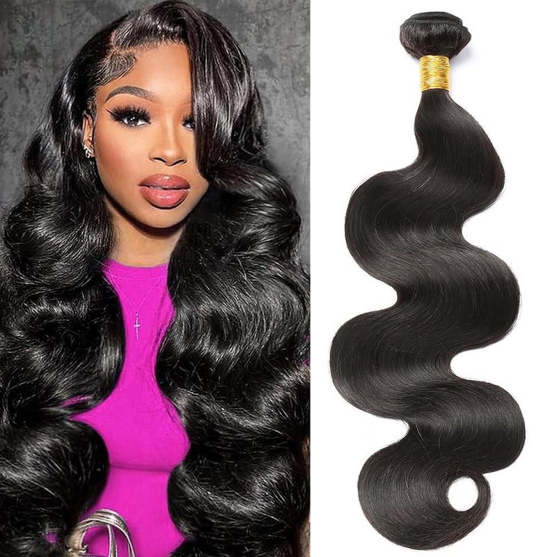 Peluca CSCHS 56 cm Cabello Humano Virgen Brasileño Ondulado Body Wave