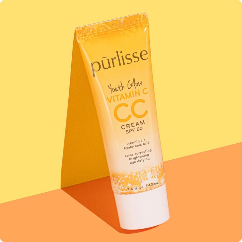 Crema CC pūrlisse 40 ml SPF 50 Vitamina C y Ácido Hialurónico