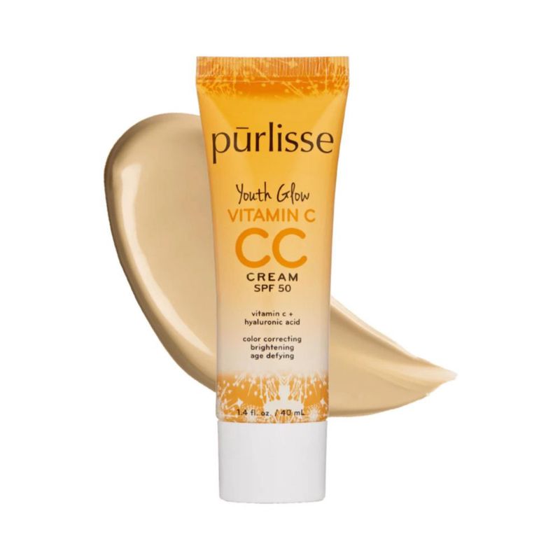 Crema CC pūrlisse 40 ml SPF 50 Vitamina C y Ácido Hialurónico