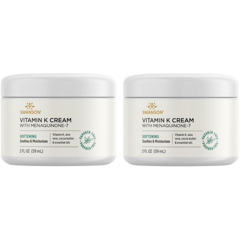 Crema de Vitamina K Swanson 59 ml - Pack de 2
