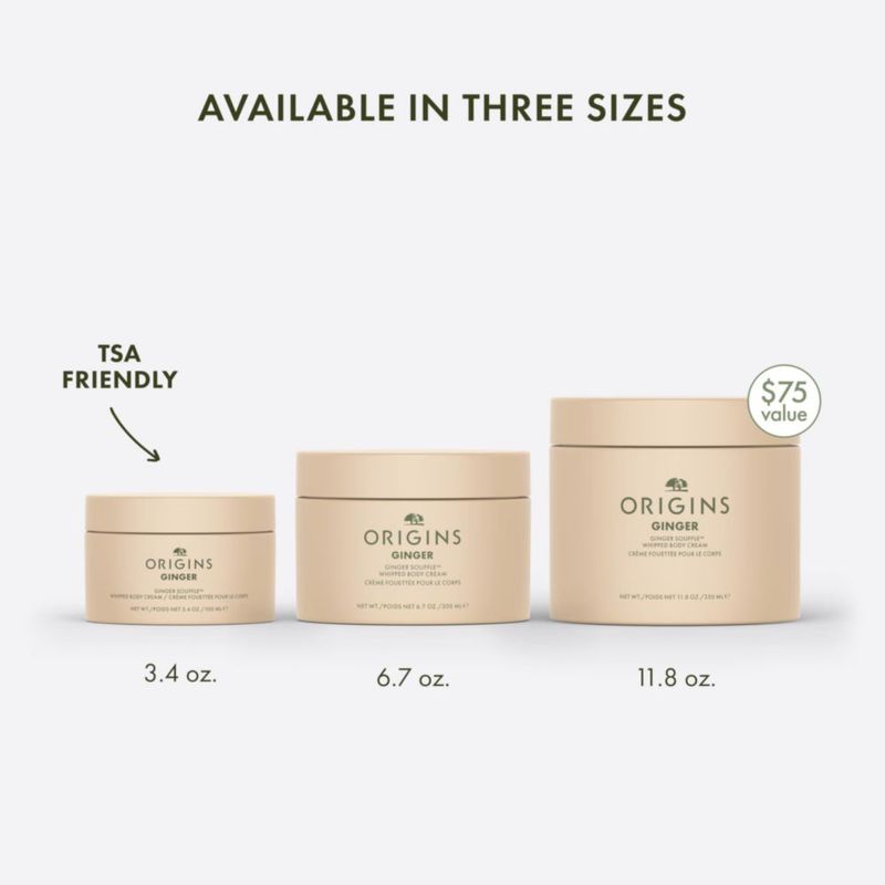 Crema Corporal Origins Jengibre 100 ml Tamaño de Viaje