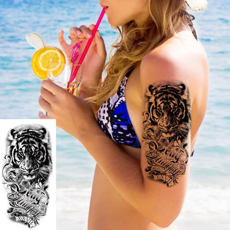 Tatuajes temporales Zomme 82 hojas impermeables con motivos florales