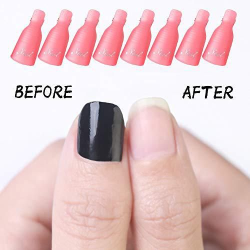 Removedor de Esmalte de Uñas HiMo 10 piezas Plástico Rosa