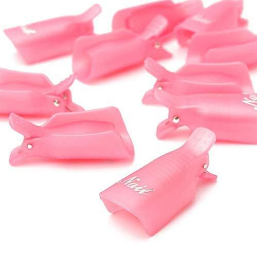 Removedor de Esmalte de Uñas HiMo 10 piezas Plástico Rosa
