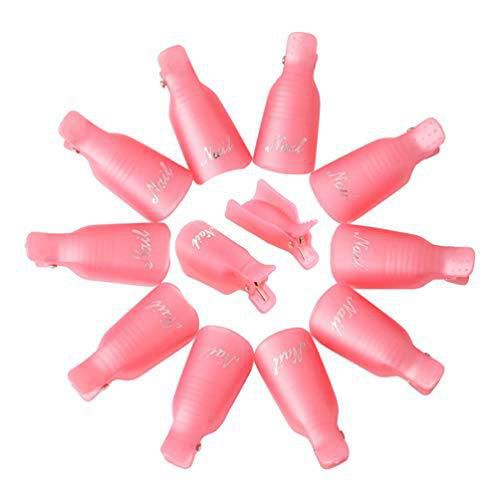 Removedor de Esmalte de Uñas HiMo 10 piezas Plástico Rosa