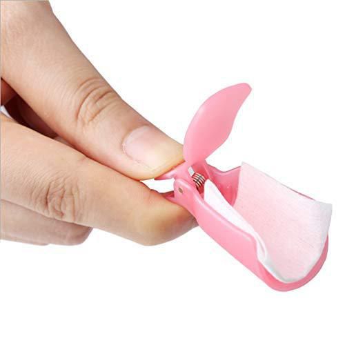 Removedor de Esmalte de Uñas HiMo 10 piezas Plástico Rosa