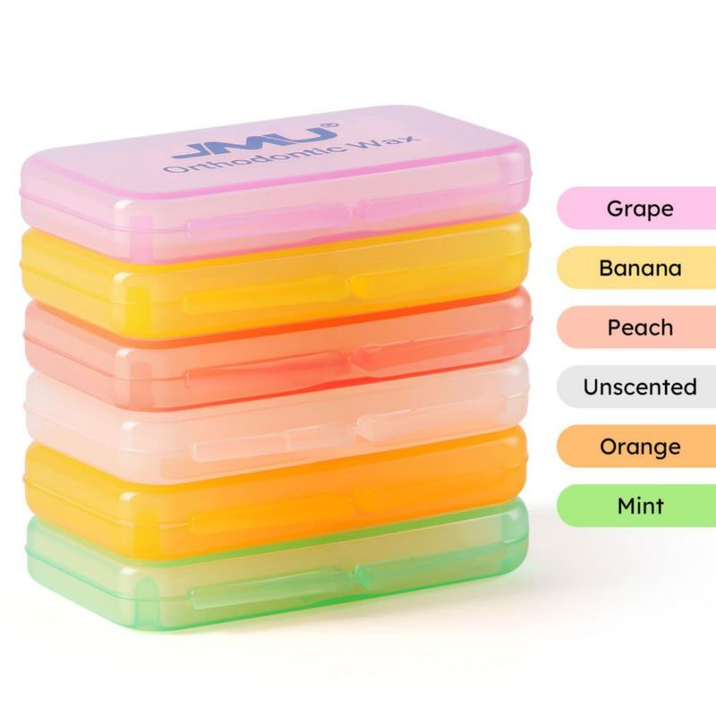 Cera Ortodóntica JMU Pack de 6 Unidades con Sabores Mixtos