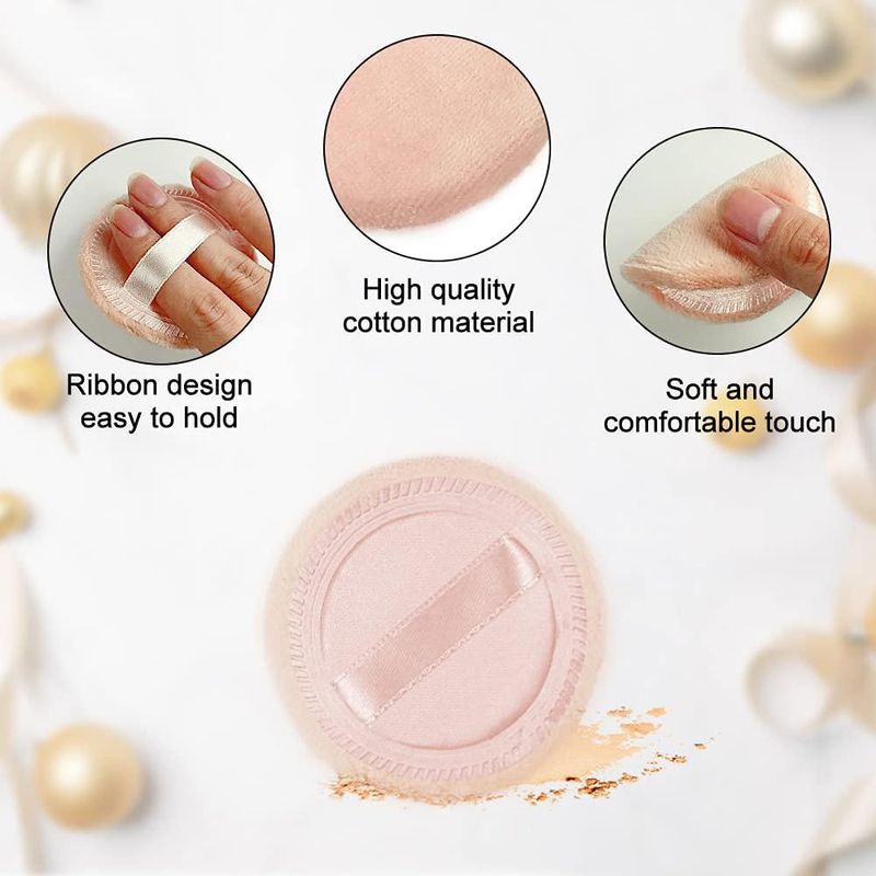 Esponja de Polvo LOOKSEVEN 6 cm Beige - Pack de 10
