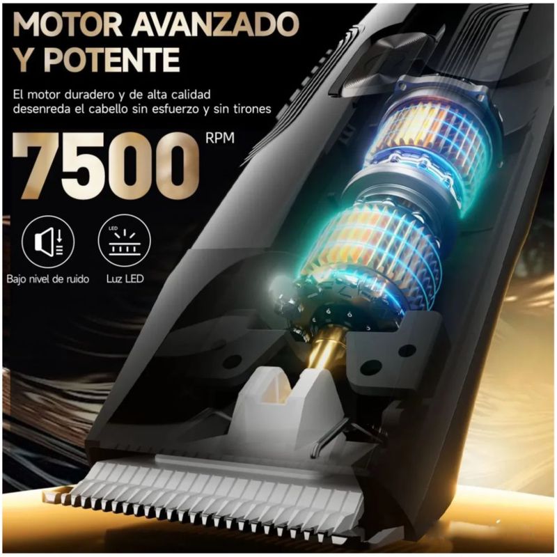 Rasuradora Eléctrica Recargable por USB, Color Negro