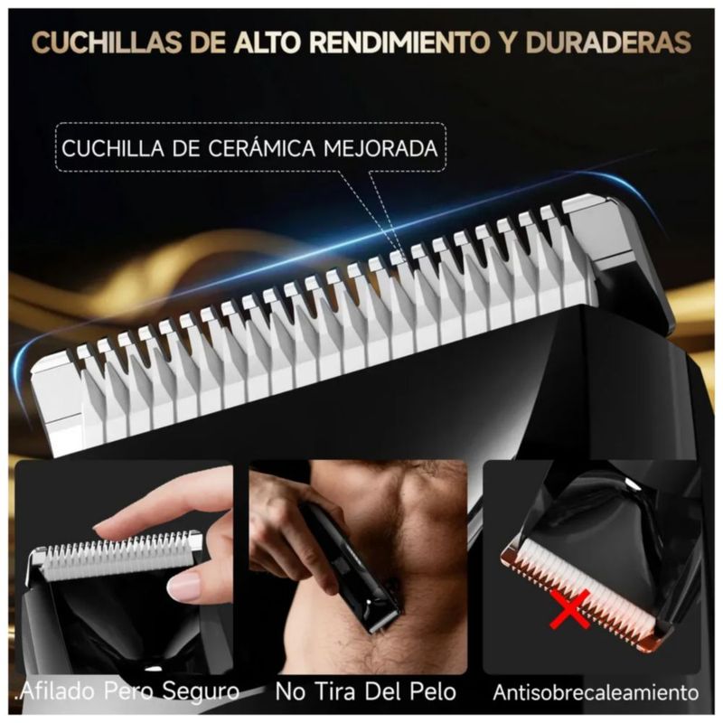 Rasuradora Eléctrica Recargable por USB, Color Negro