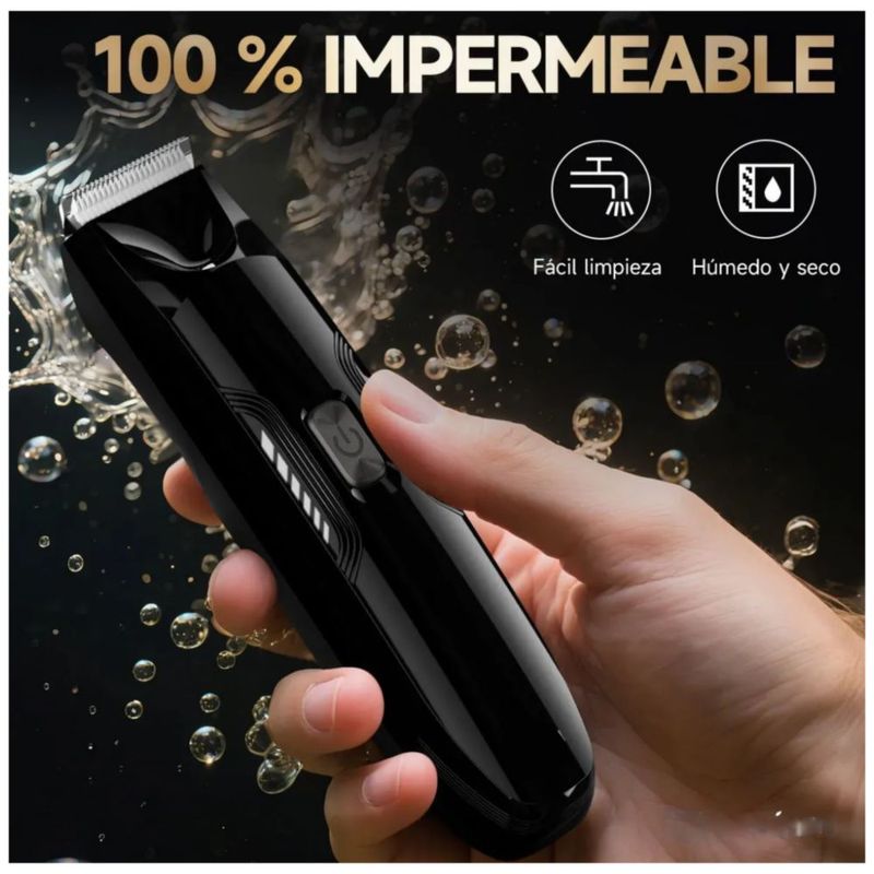 Rasuradora Eléctrica Recargable por USB, Color Negro