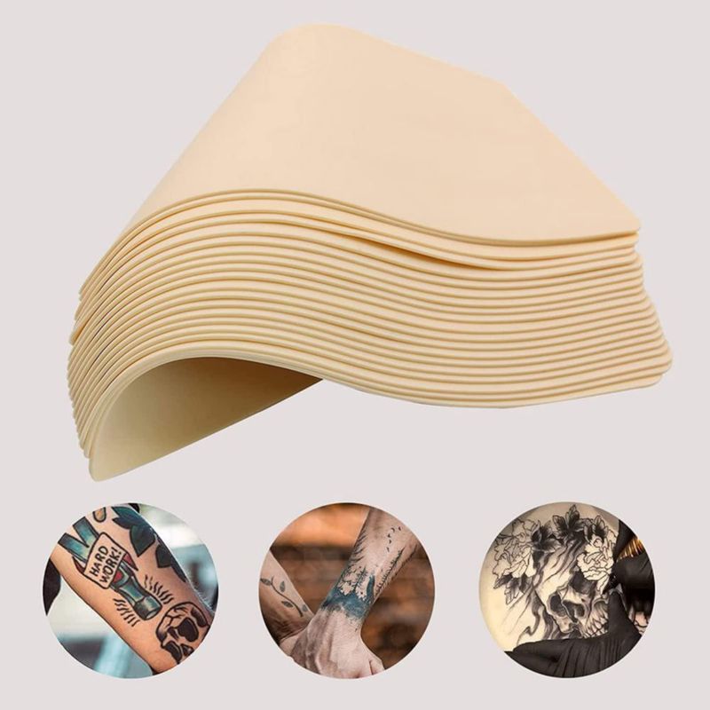 Kit de práctica de tatuaje Rayyl 344 piezas – Piel sintética y suministros