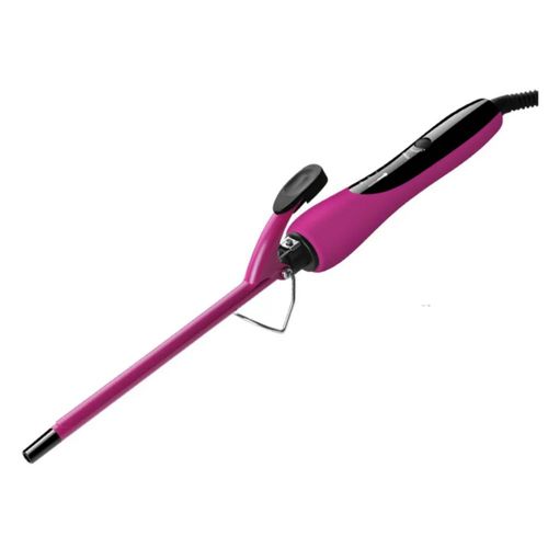 Tenaza Rizadora De Cabello De Cerámica De 9mm C/pantalla Lcd Temperatura 100-220 Color Morado