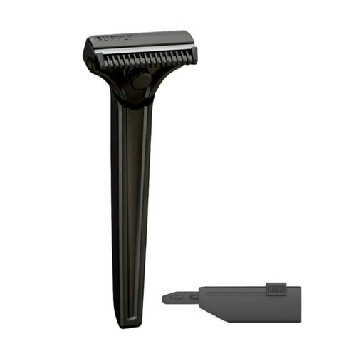 Afeitadora SUPPLY Single Edge SE Negro Mate - 8 Cuchillas