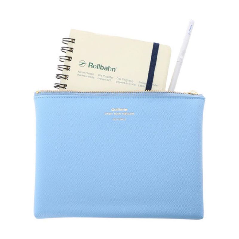 Estuche Delfonics Quitterie M color greige 17 × 13 × 18 cm