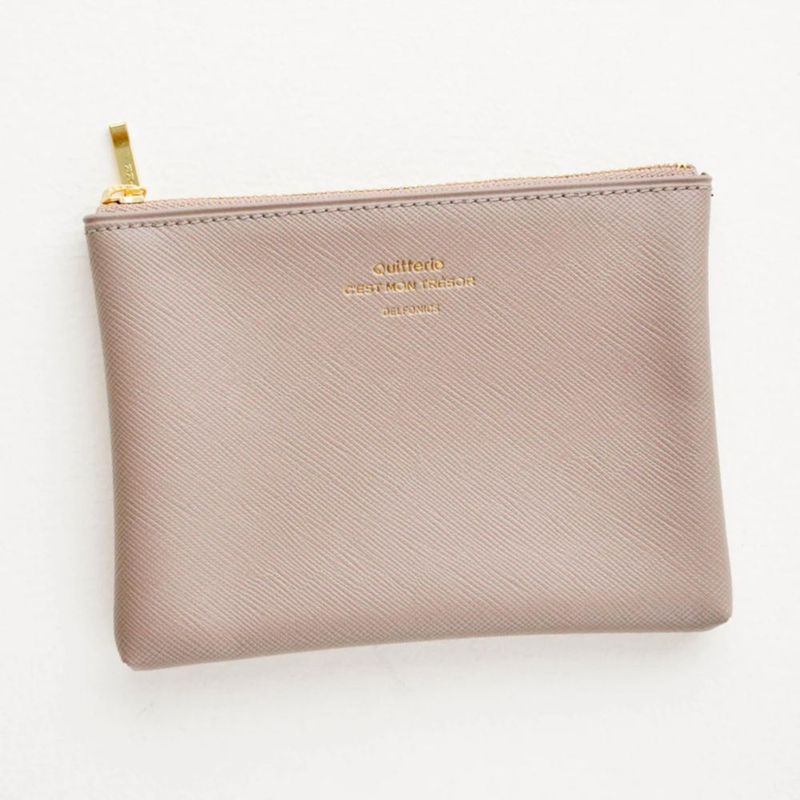 Estuche Delfonics Quitterie M color greige 17 × 13 × 18 cm