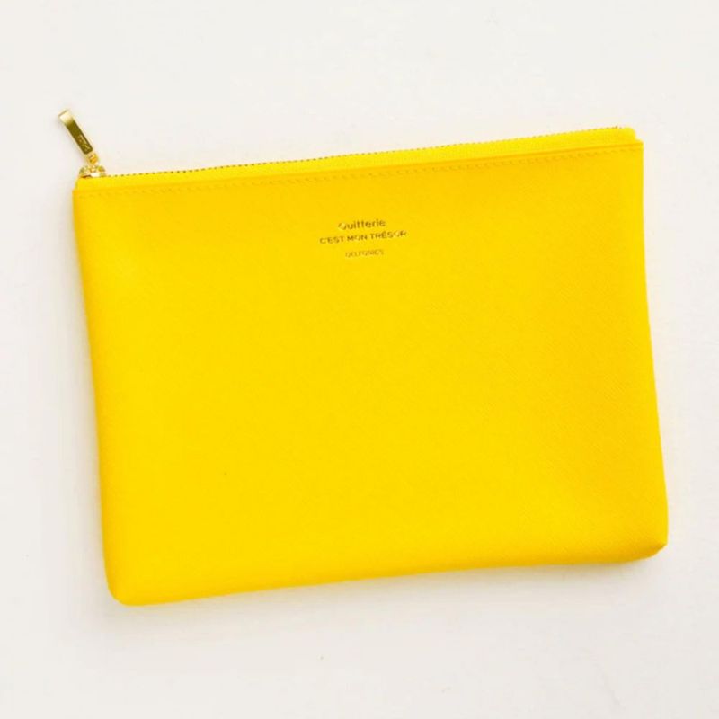 Estuche Delfonics Quitterie M color greige 17 × 13 × 18 cm