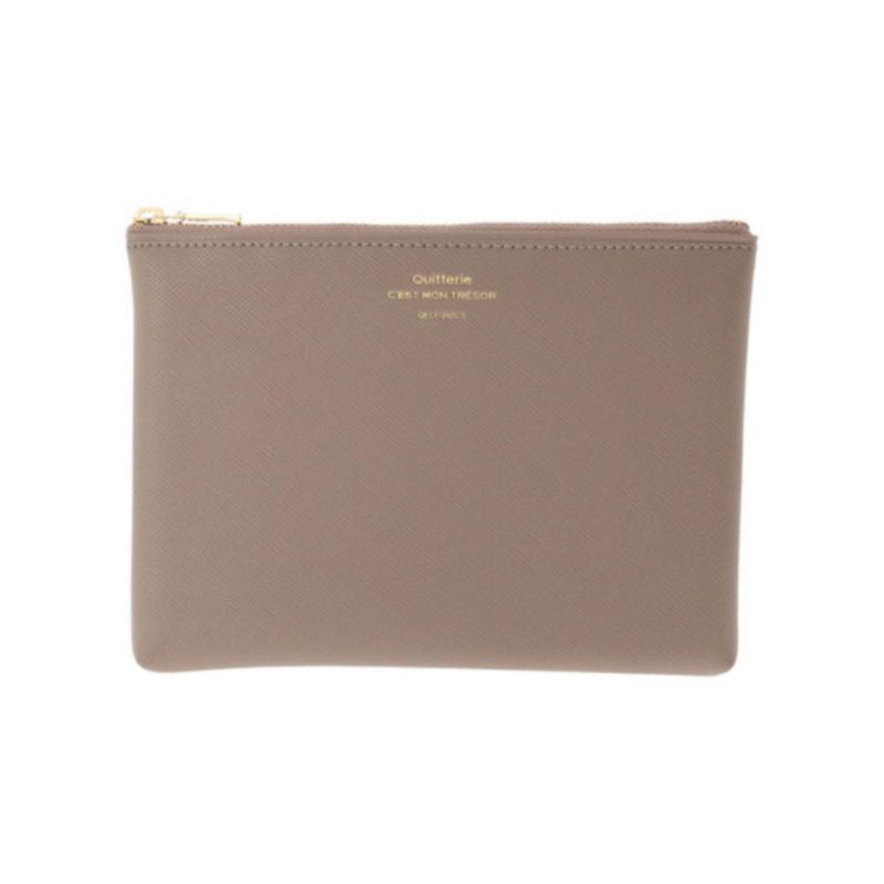 Estuche Delfonics Quitterie M color greige 17 × 13 × 18 cm