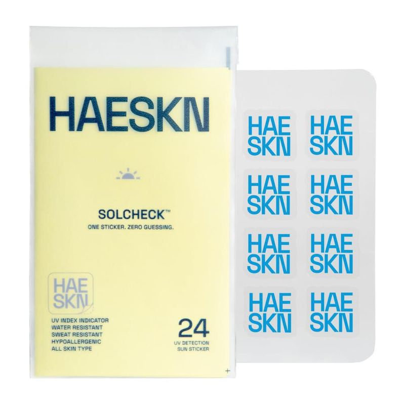 Pegatinas Sensor UV HAESKN Indicador de Quemaduras Solares - Pack de 24