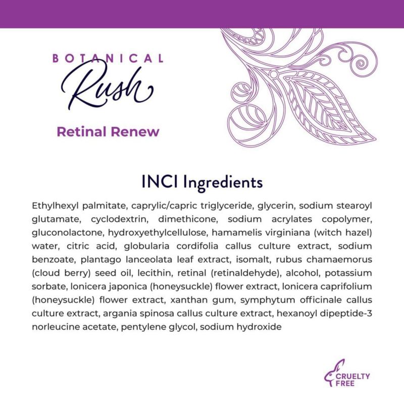Crema Nocturna BOTANICAL RUSH Retinal 01% 30 ml
