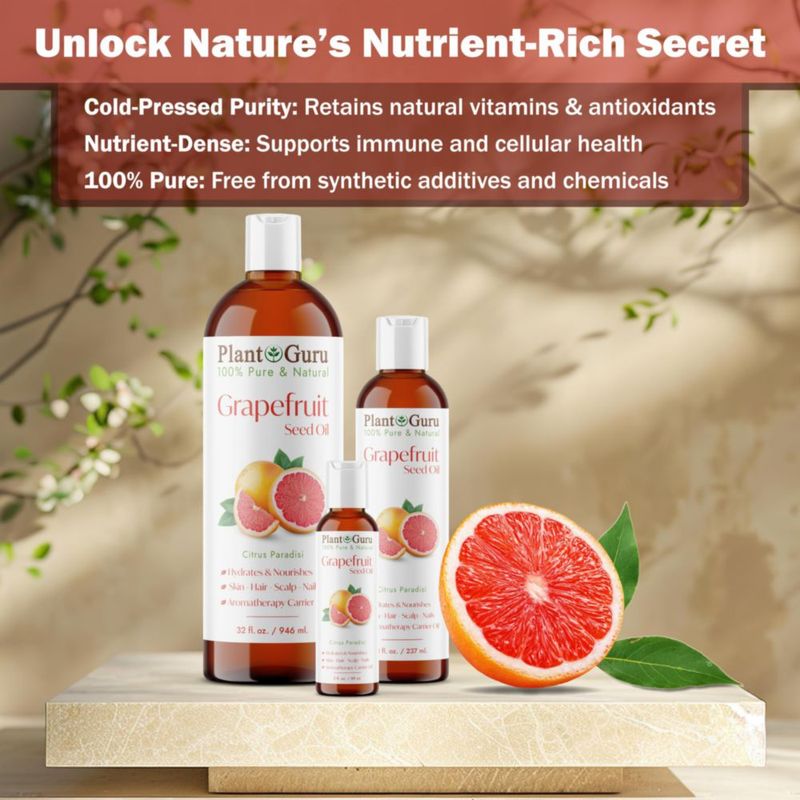 Aceite de semilla de pomelo Plant Guru 118 ml Puro y Natural