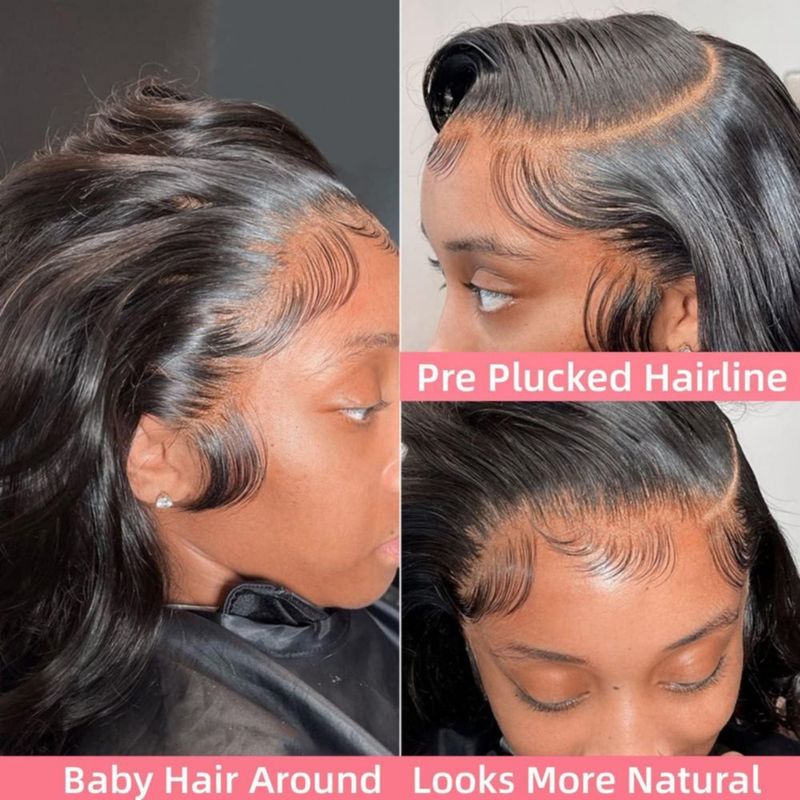 Peluca Padise 91 cm Body Wave con encaje frontal 13x6 de cabello humano