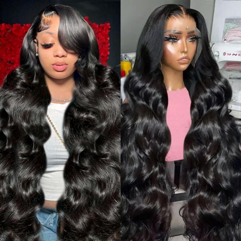 Peluca Padise 91 cm Body Wave con encaje frontal 13x6 de cabello humano