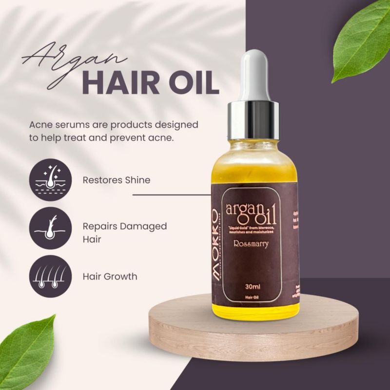 Aceite capilar mokkobrand 30 ml Argán y Romero