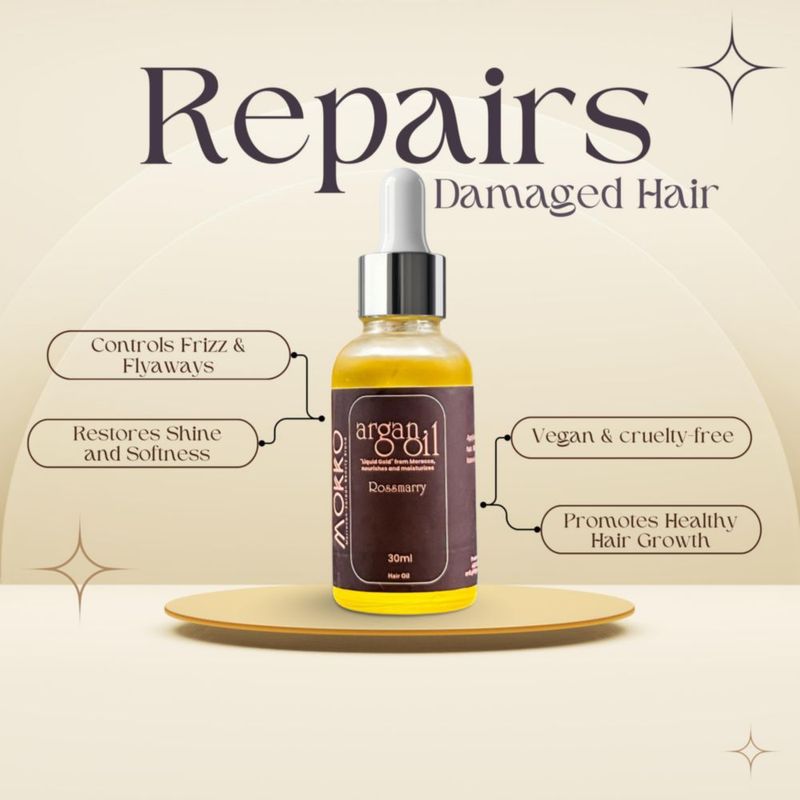 Aceite capilar mokkobrand 30 ml Argán y Romero