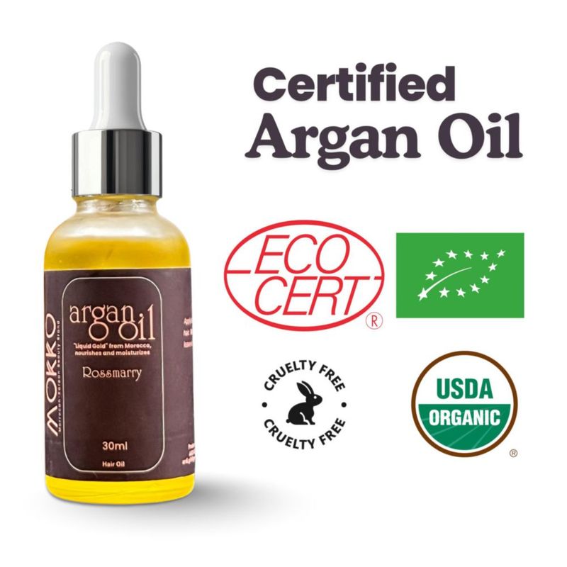 Aceite capilar mokkobrand 30 ml Argán y Romero