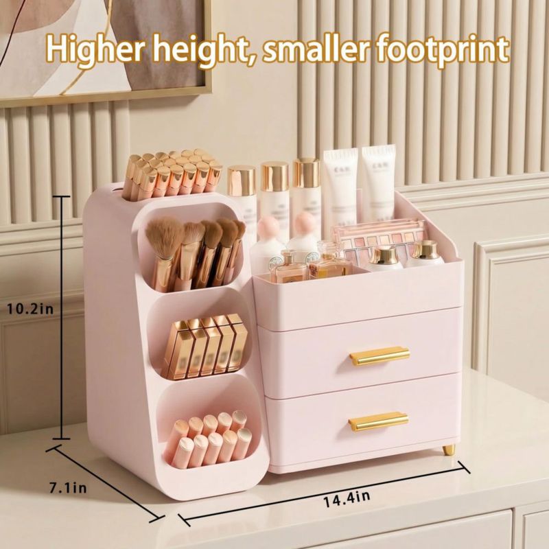 CADDY Asdbko Organizador de Maquillaje de Gran Capacidad
