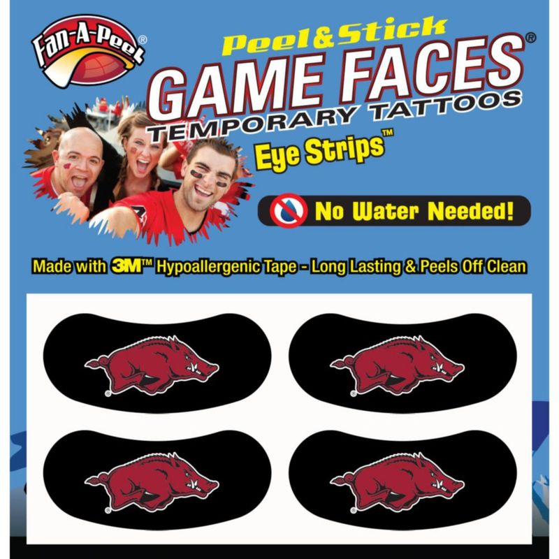 Tatuaje Temporal FAN-A-PEEL Arkansas Razorbacks