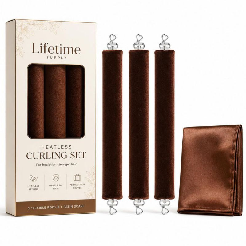 Set de 4 Rizadores sin Calor para Cabello – Suministro Permanente