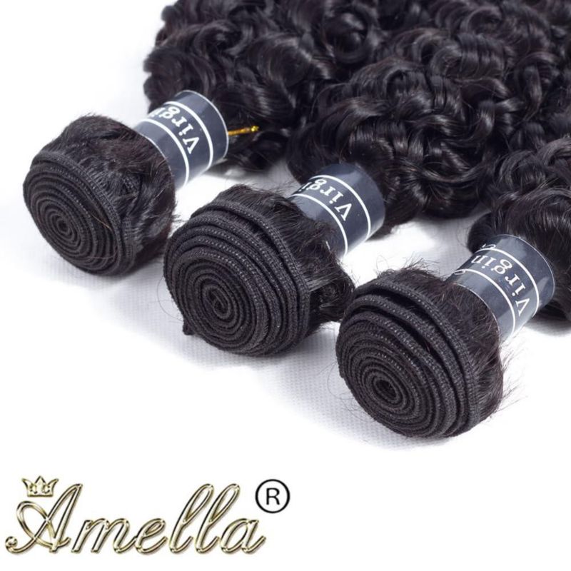 Extensión de cabello Amella 46/51/56 cm 285 g #Negro rizado
