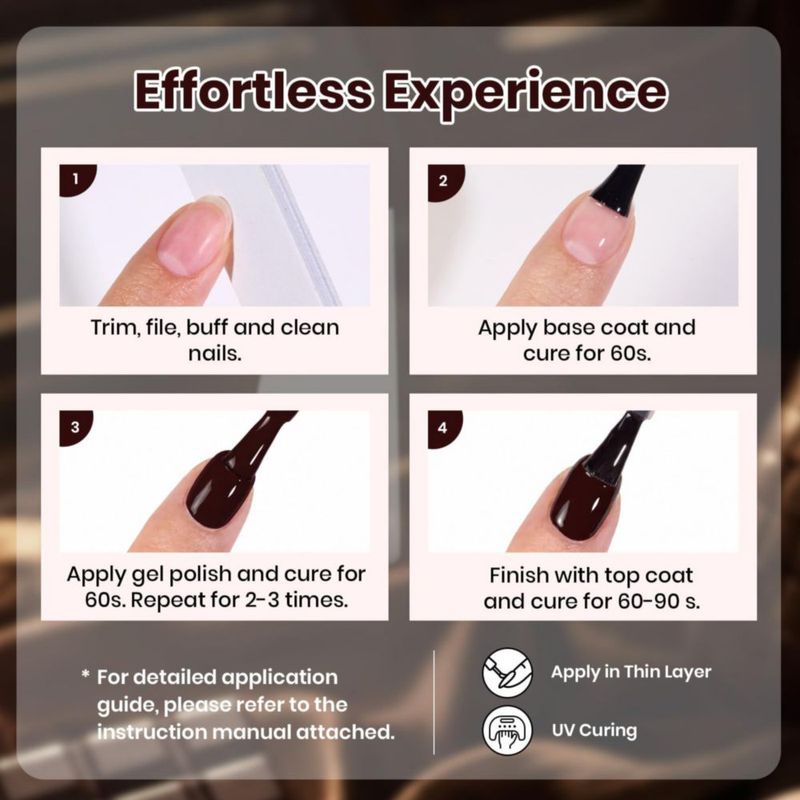 Esmalte de gel Beetles Brownie Velvet 15 ml