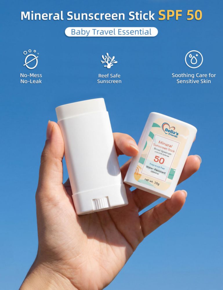Barra de protector solar Bella's Friends Life SPF 50 (2 unidades)