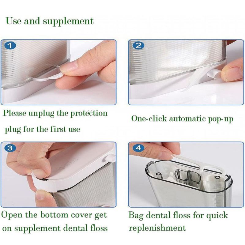 Dispensador de palillos de hilo dental Holy Rose 88 unidades