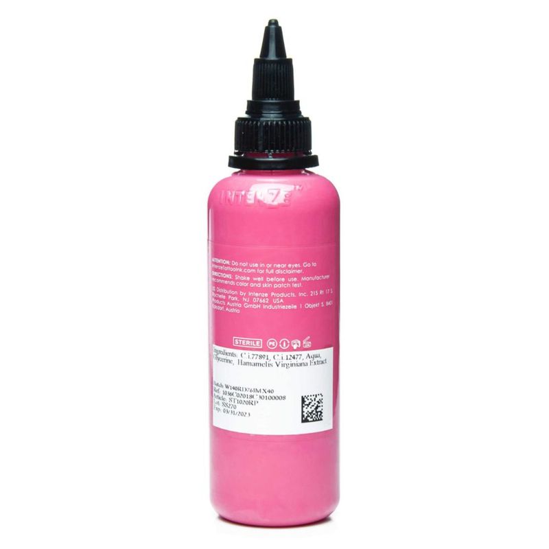 Tinta Intenze Rose Pink para tatuajes 118 ml